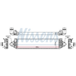Chłodnica powietrza Intercooler NISSENS 961476