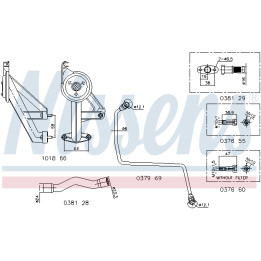 Zestaw montażowy, doładowanie NISSENS 9300909