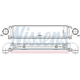 Chłodnica powietrza Intercooler NISSENS 96346