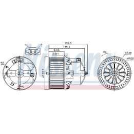 Dmuchawa nawiewu NISSENS 87761