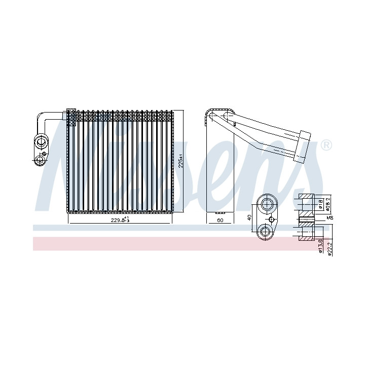 Parownik klimatyzacji NISSENS 92297