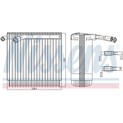 Parownik klimatyzacji NISSENS 92129
