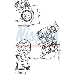 Zawór spalin EGR NISSENS 98181