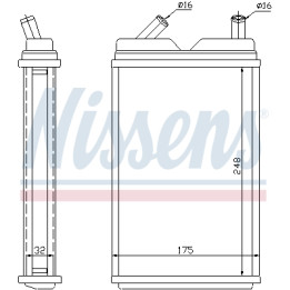 Nagrzewnica NISSENS 73624