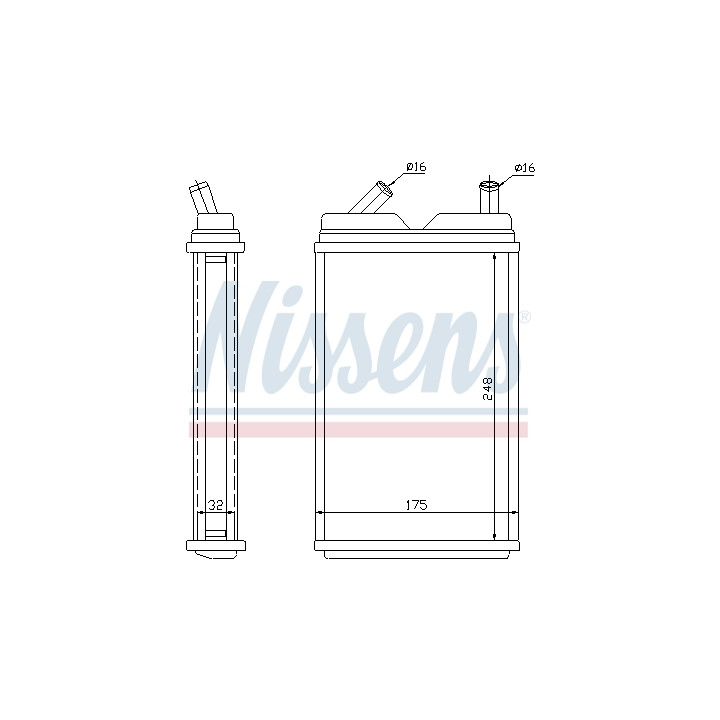 Nagrzewnica NISSENS 73624
