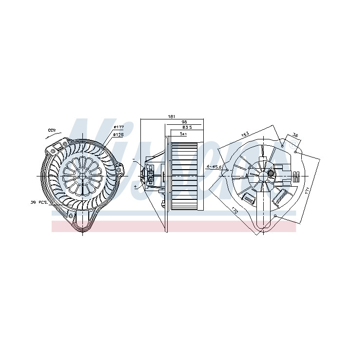 Dmuchawa nawiewu NISSENS 87170