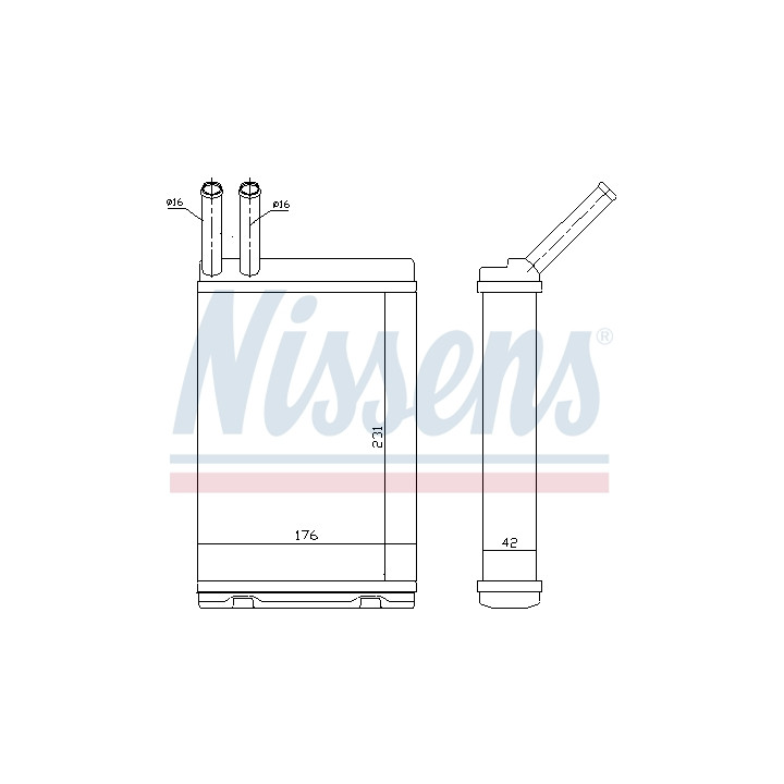 Nagrzewnica NISSENS 73642