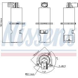 Zawór spalin EGR NISSENS 98154