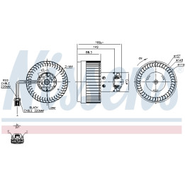 Dmuchawa nawiewu NISSENS 87036