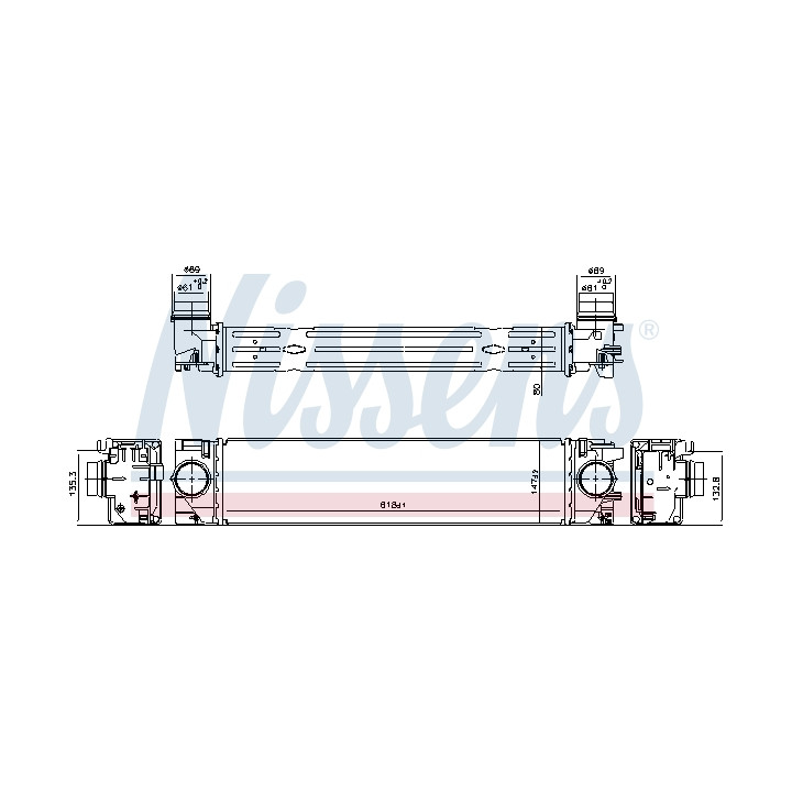 Chłodnica powietrza Intercooler NISSENS 961540