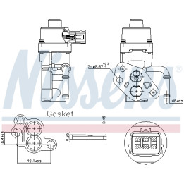 Zawór spalin EGR NISSENS 98168