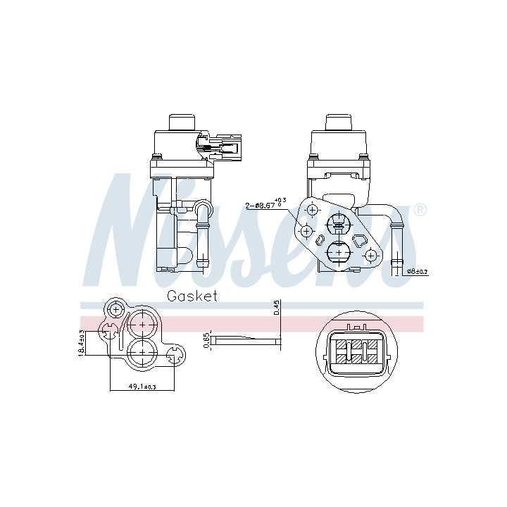 Zawór spalin EGR NISSENS 98168
