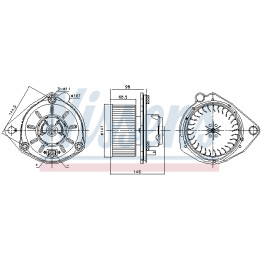 Dmuchawa nawiewu NISSENS 87168