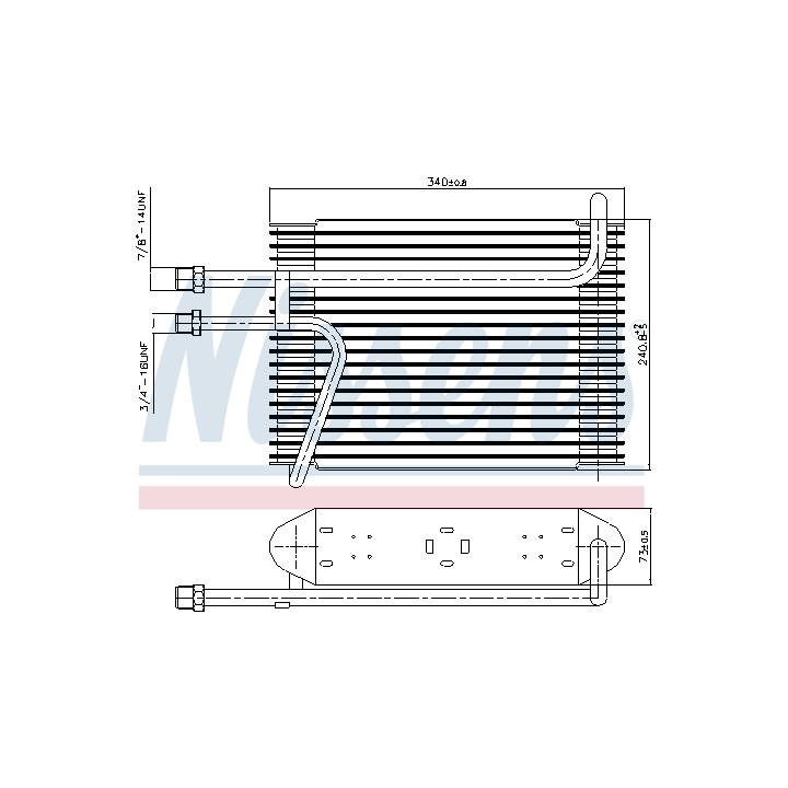 Parownik klimatyzacji NISSENS 92155