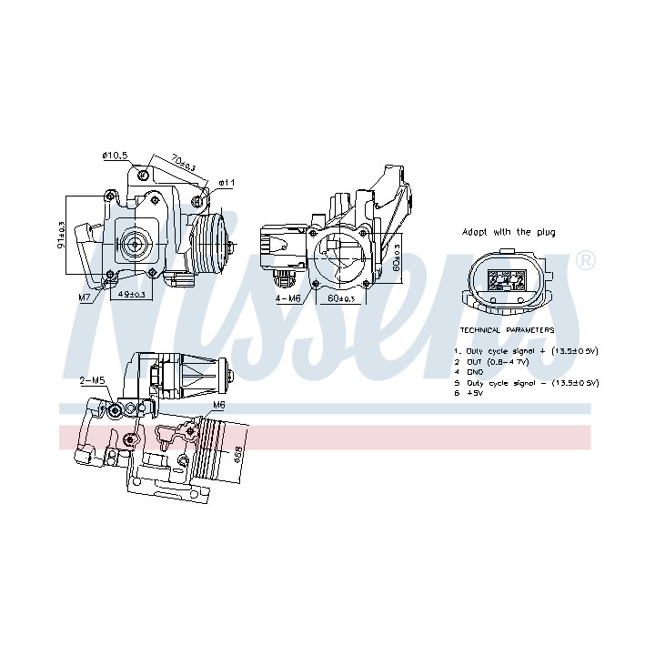 Zawór spalin EGR NISSENS 98387