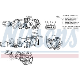 Zawór spalin EGR NISSENS 98244