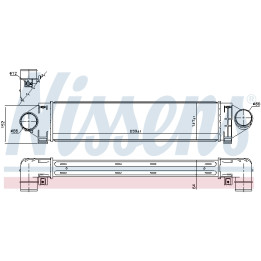 Chłodnica powietrza Intercooler NISSENS 96561
