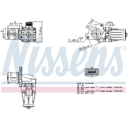 Zawór spalin EGR NISSENS 98376