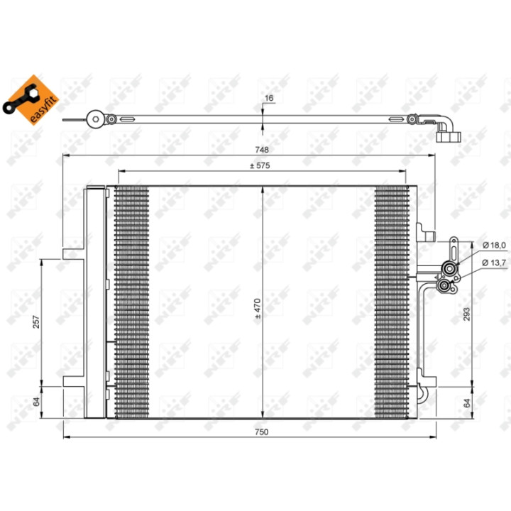 Skraplacz klimatyzacji NRF 35850