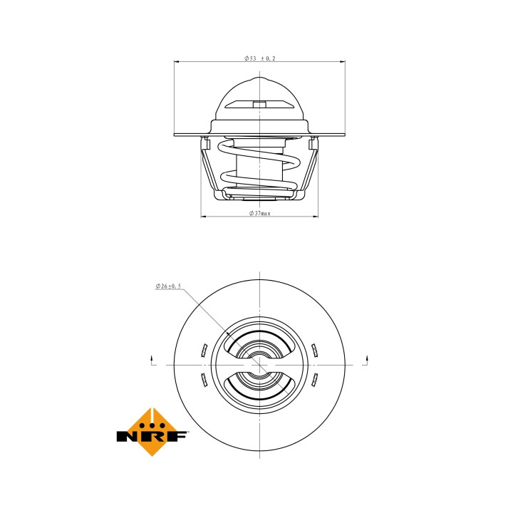 Termostat NRF 725128