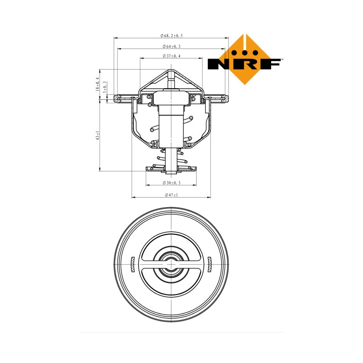 Termostat NRF 725176