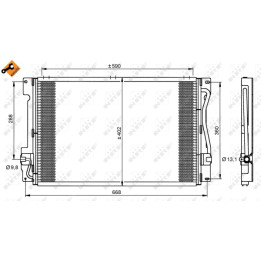 Skraplacz klimatyzacji NRF 35151