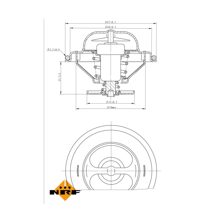 Termostat NRF 725114