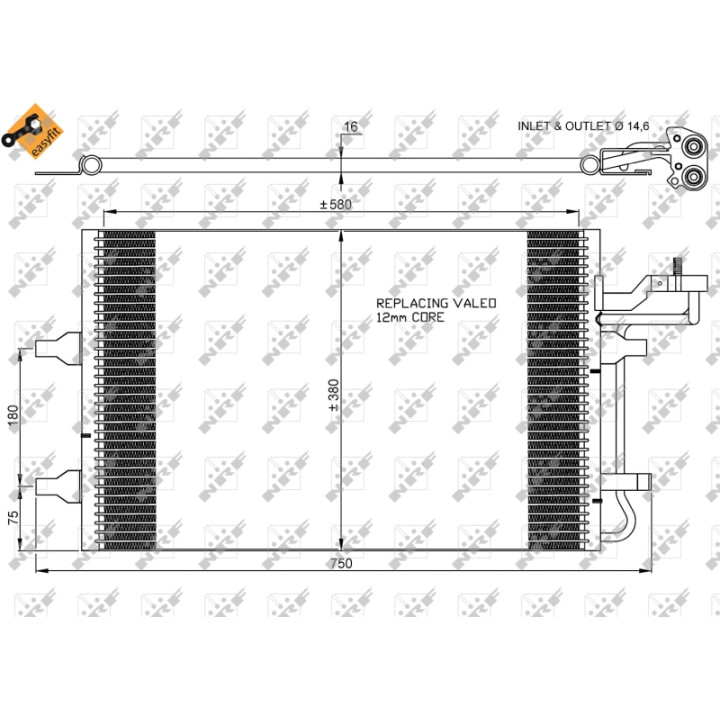 Skraplacz klimatyzacji NRF 35770