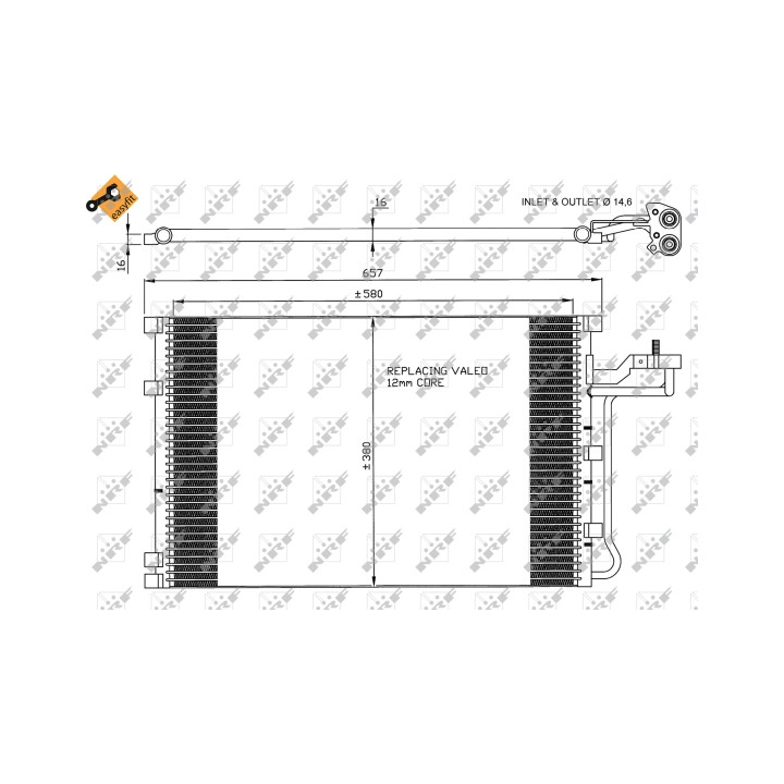 Skraplacz klimatyzacji NRF 35616