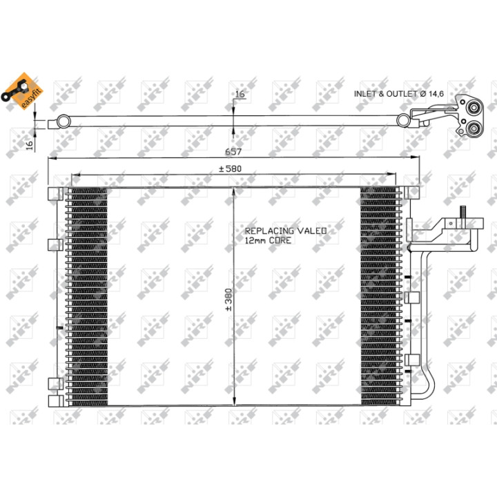 Skraplacz klimatyzacji NRF 35616