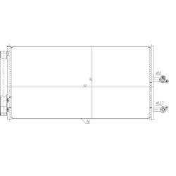 Skraplacz klimatyzacji NRF 350470