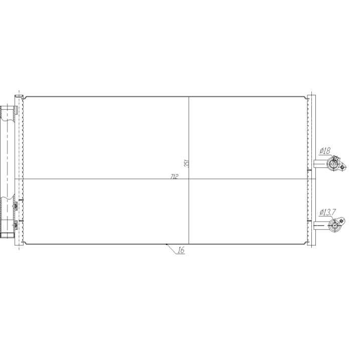 Skraplacz klimatyzacji NRF 350470