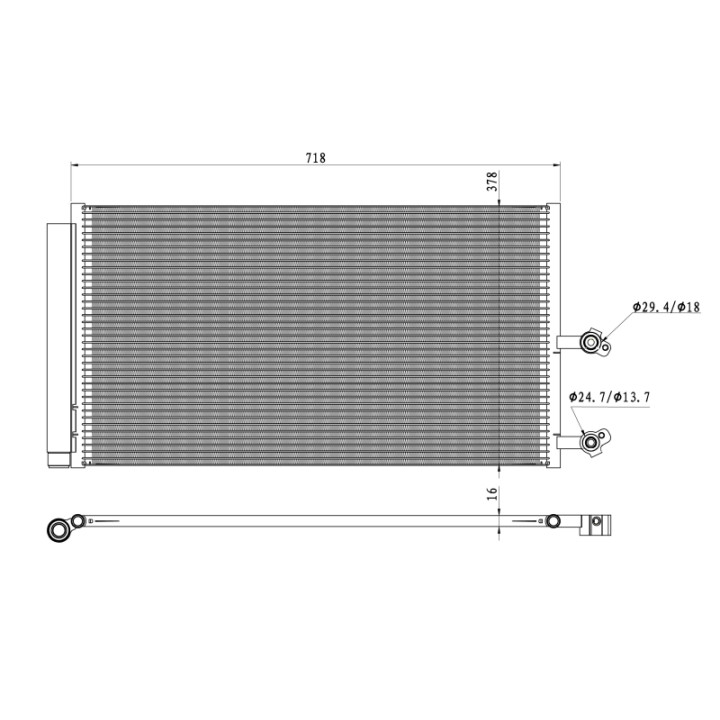 Skraplacz klimatyzacji NRF 350450