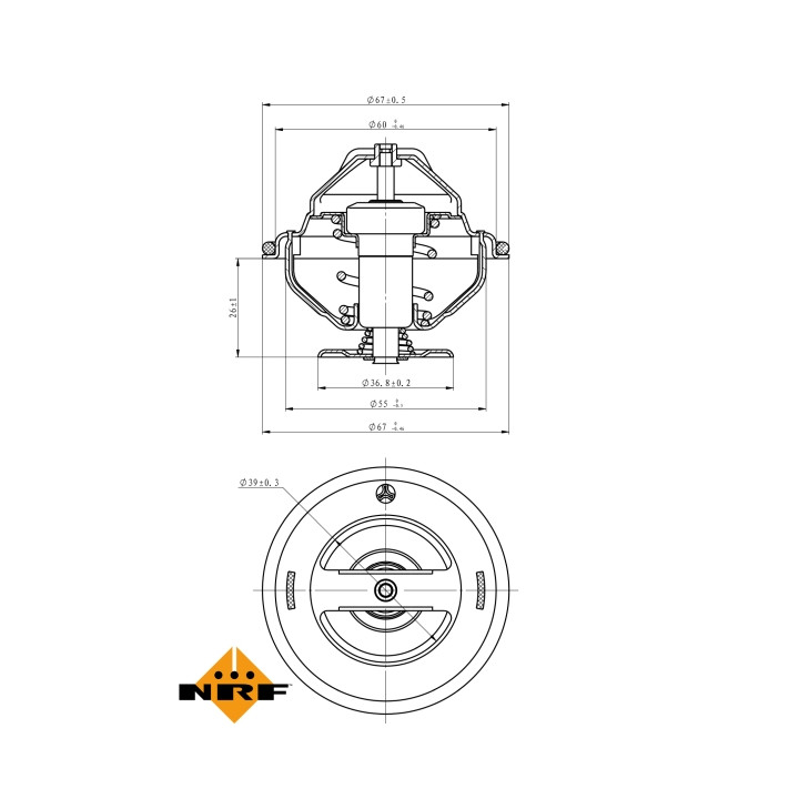 Termostat NRF 725098