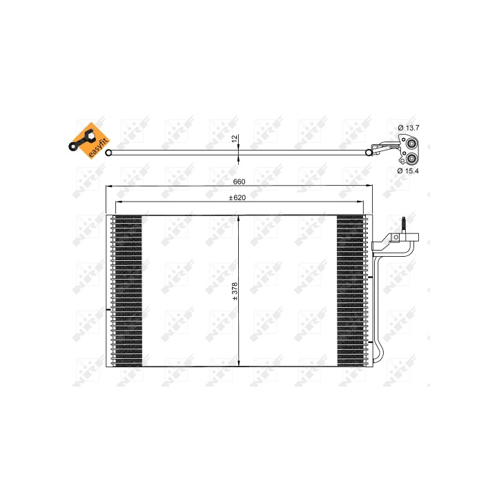 Skraplacz klimatyzacji NRF 35882
