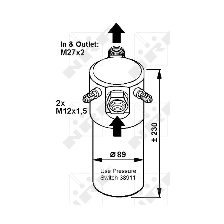 Osuszacz klimatyzacji NRF 33064