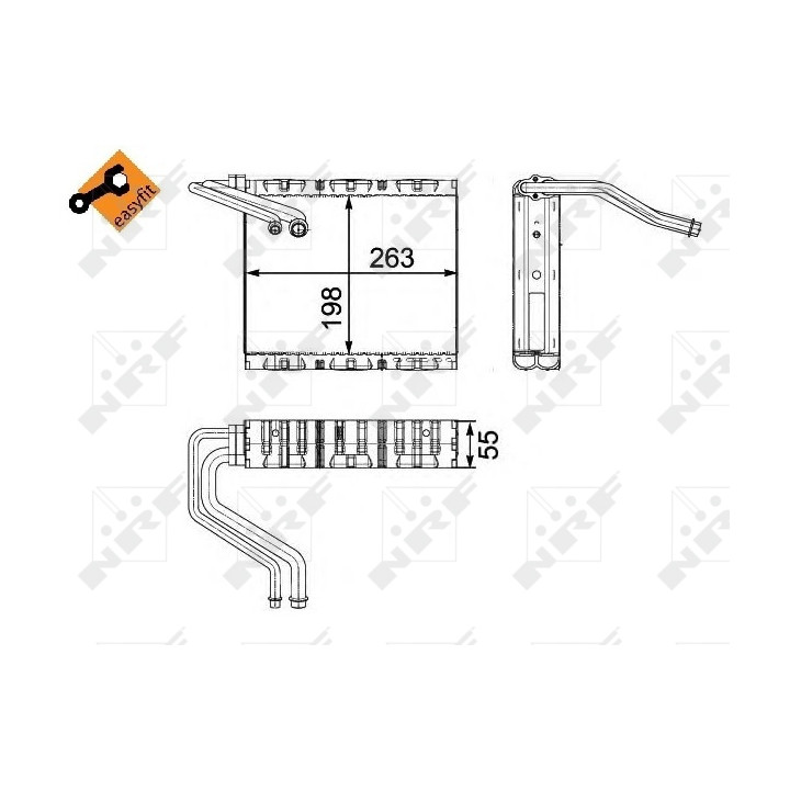 Parownik klimatyzacji NRF 36142