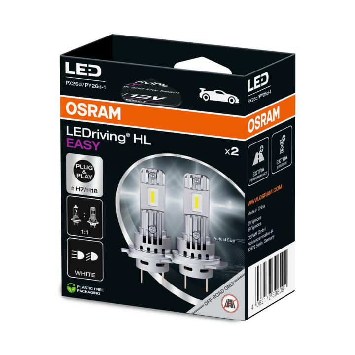 Żarówka reflektora świateł przednich OSRAM 64210DWESY-2HB
