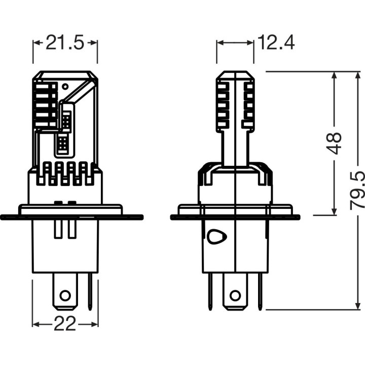 Żarówka reflektora świateł przednich OSRAM 64193DWESY2-2HB