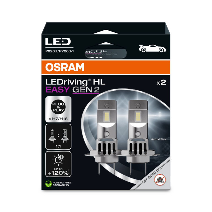 Żarówka reflektora świateł przednich OSRAM 64210DWESY2-2HB