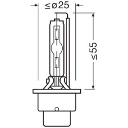 Żarówka reflektora świateł przednich OSRAM 66240CLC