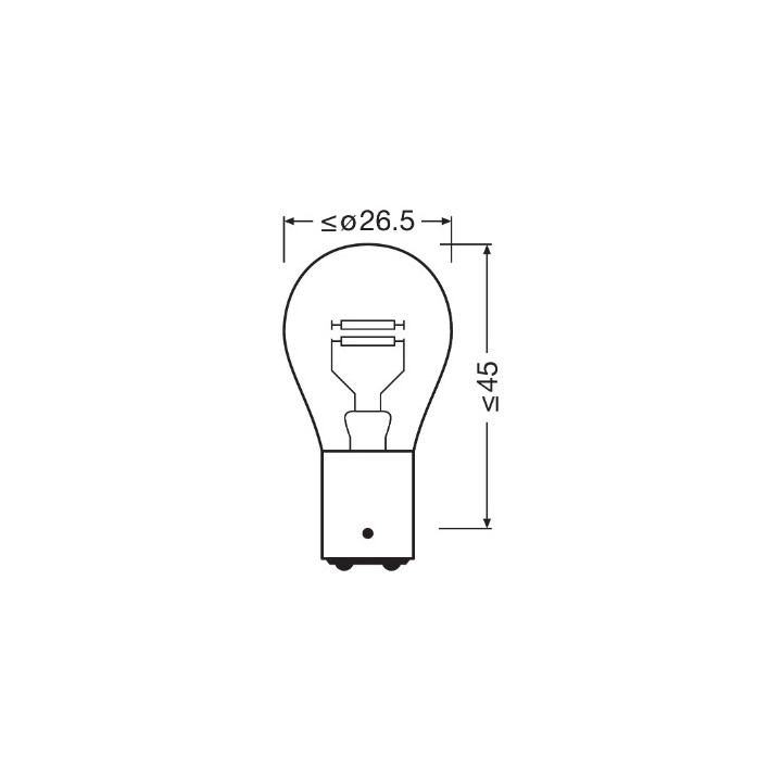 Żarówka lampy kierunkowskazu OSRAM 7528-2BL