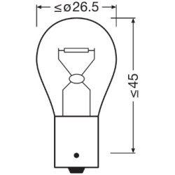 Żarówka lampy kierunkowskazu OSRAM 7507ULT-2BL