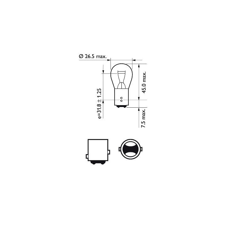 Żarówka lampy kierunkowskazu PHILIPS 12499LLECOB2