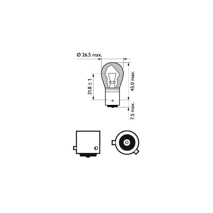 Żarówka lampy kierunkowskazu PHILIPS 12496NACP