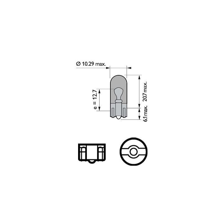 Żarówka lampy kierunkowskazu PHILIPS 12396NACP