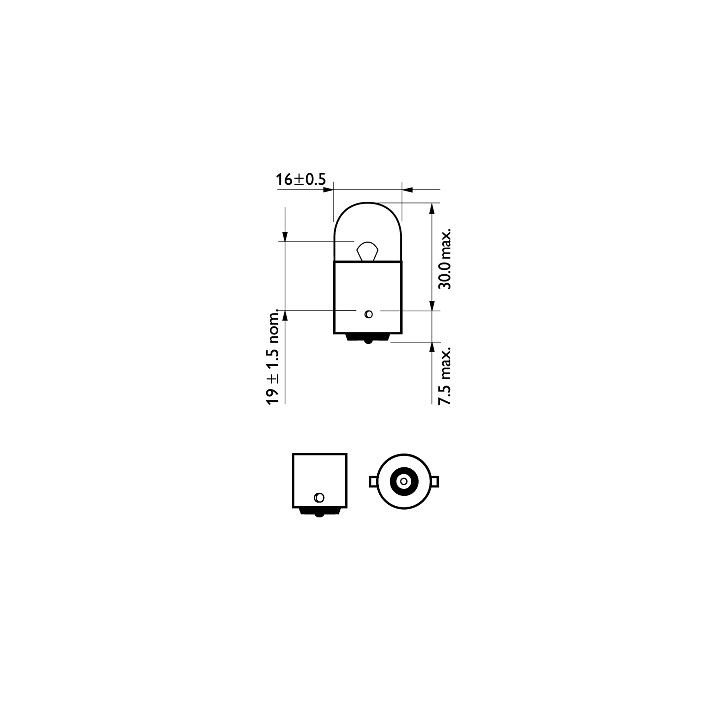 Żarówka lampy kierunkowskazu PHILIPS 12814CP