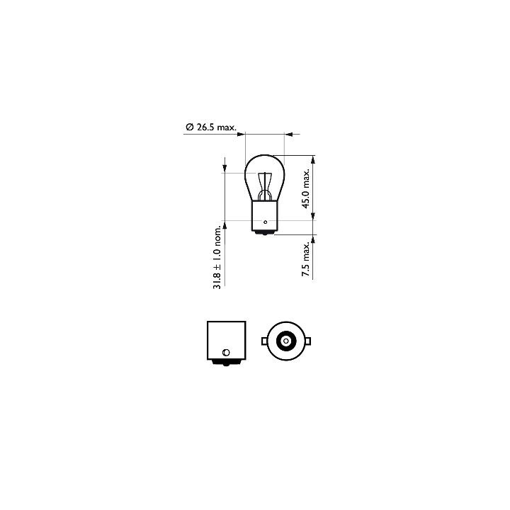 Żarówka lampy kierunkowskazu PHILIPS 12498B2
