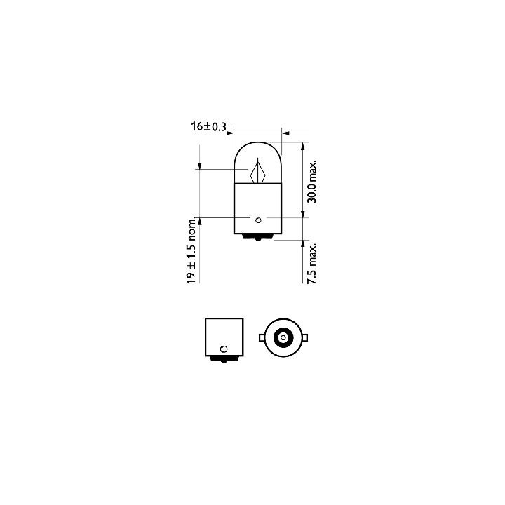 Żarówka lampy kierunkowskazu PHILIPS 12821LLECOCP