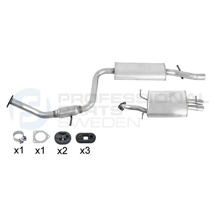Układ wydechowy Professional Parts 254368063